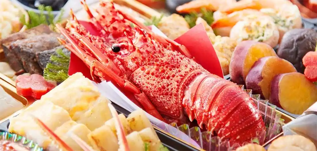 林裕人の御節「超特大宝船」ズームアップ