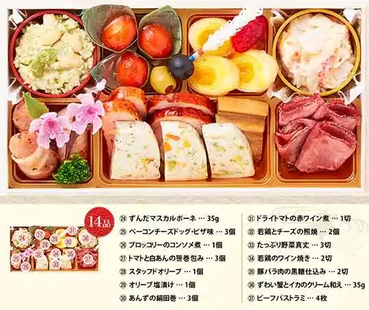 芹生の御節「絢爛」御重3