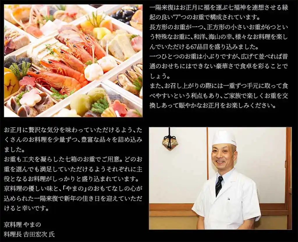 やまのの御節「一陽来復」こだわり