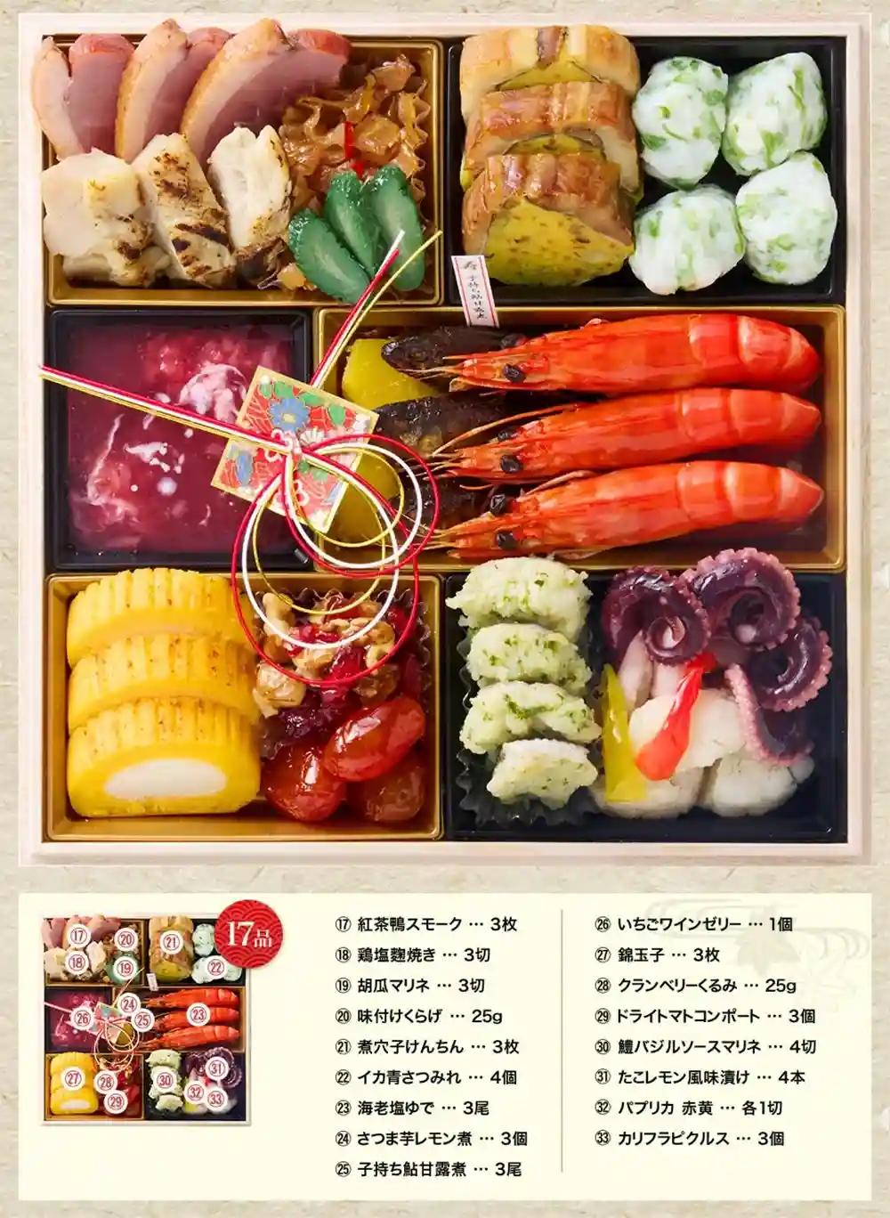 味ま野の御節「翆柳」2025年御重2