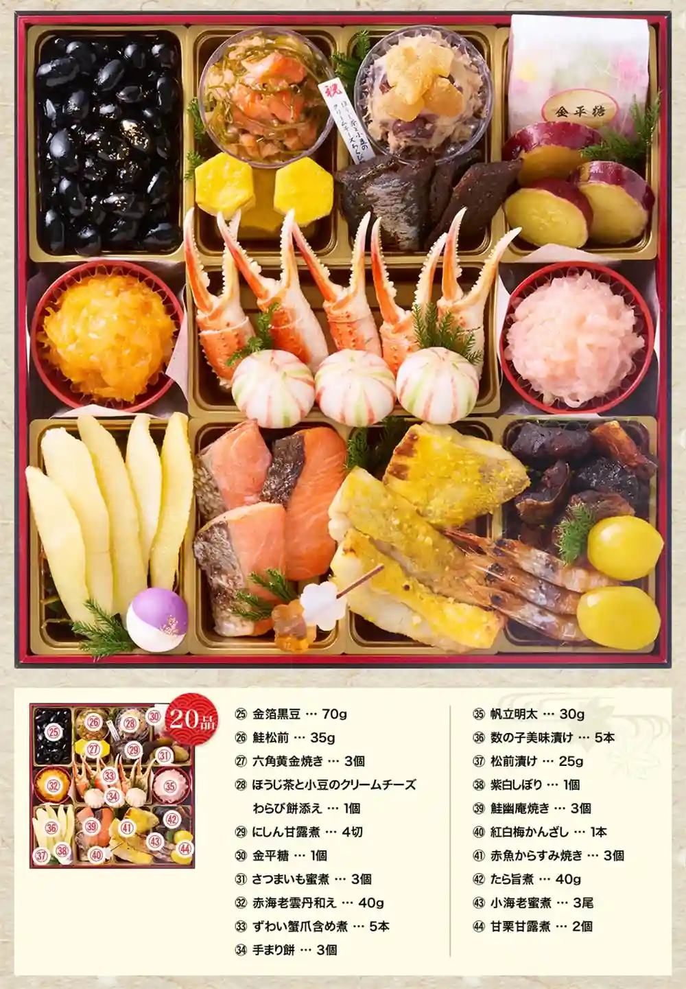 ふじ田の御節「華寿安」2025年御重2
