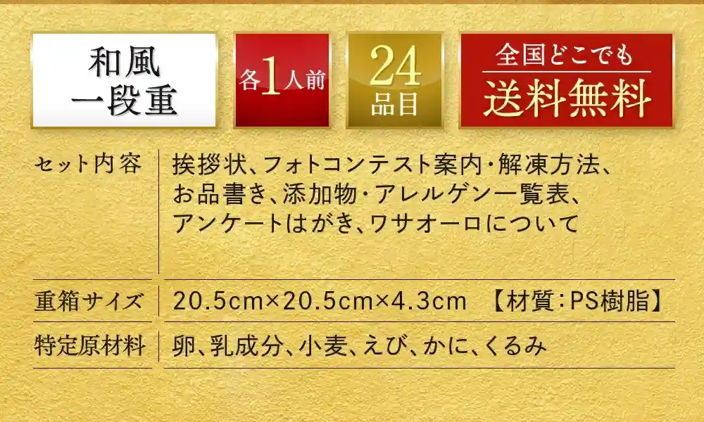 板前魂の御節「煌」2025年説明