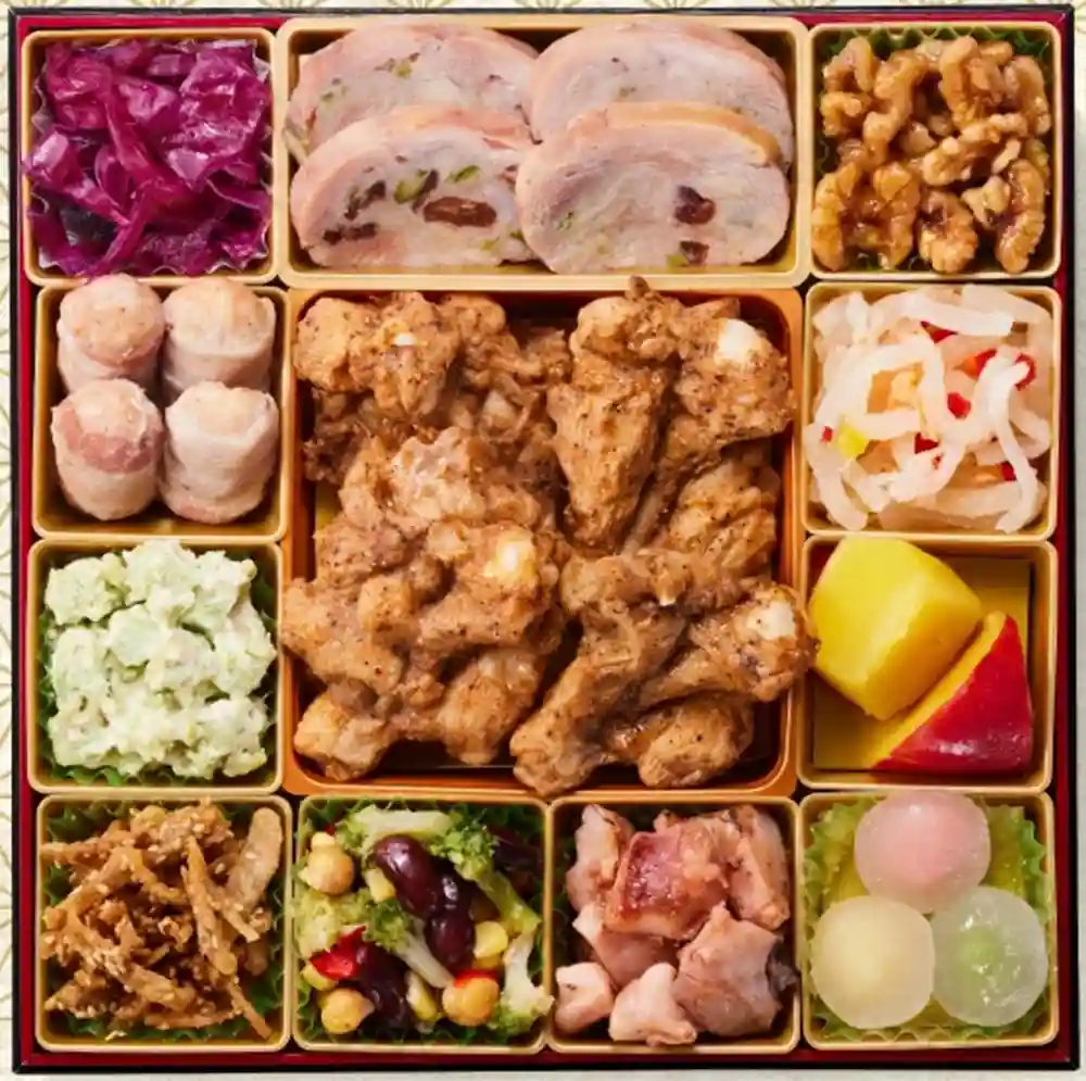 板前魂の御節「琥珀」2025年御重１ズーム