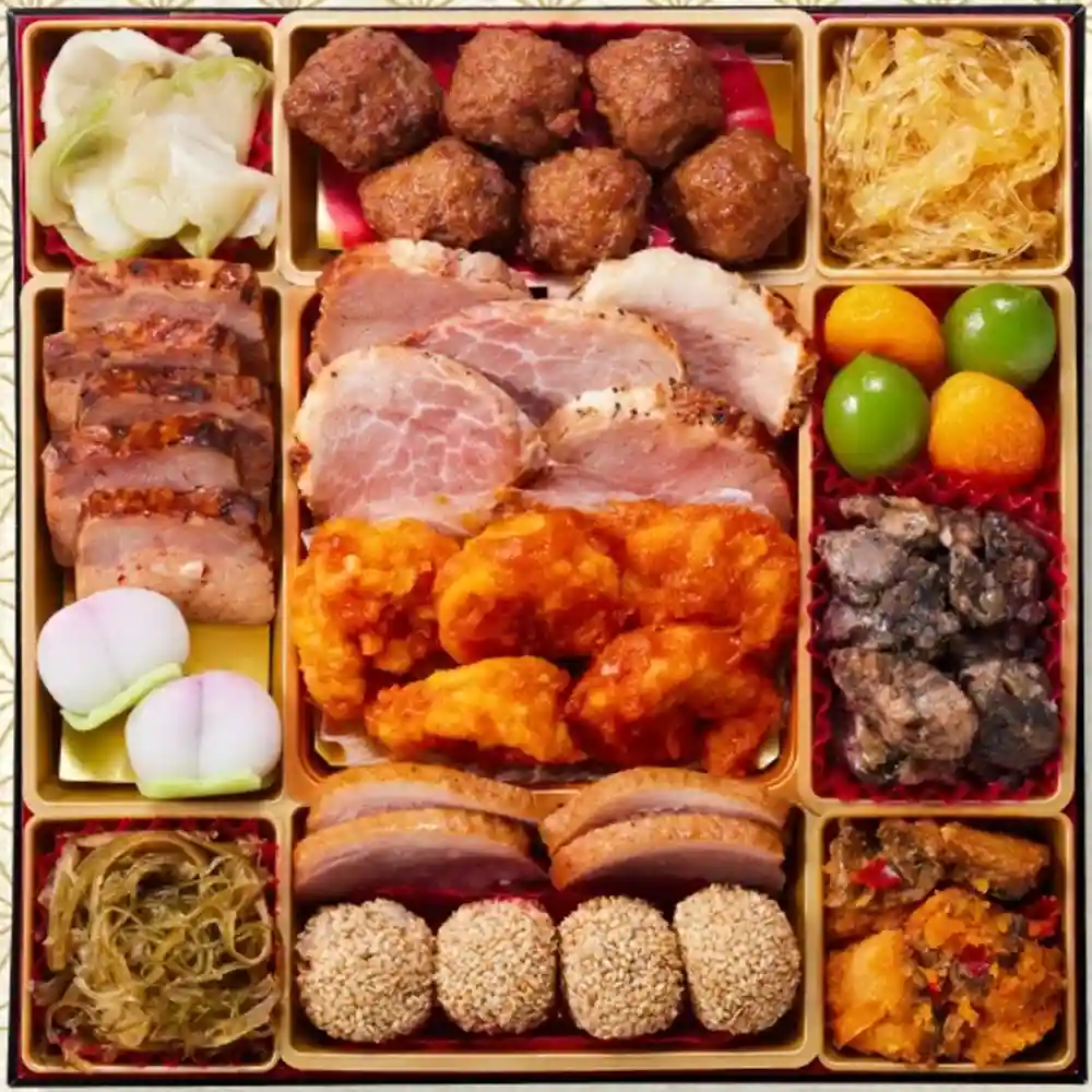 板前魂の御節「琥珀」2025年御重２ズーム