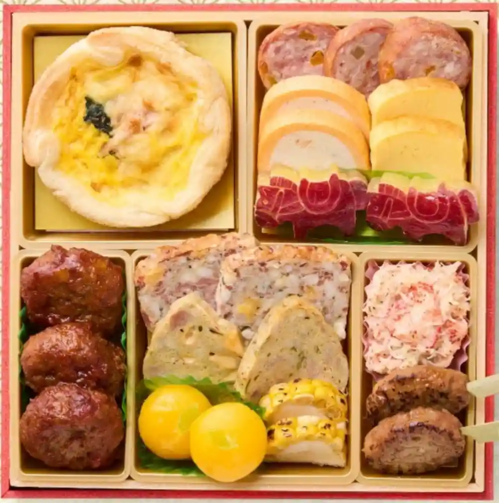 板前魂の御節「六段重」2025年御重３ズーム