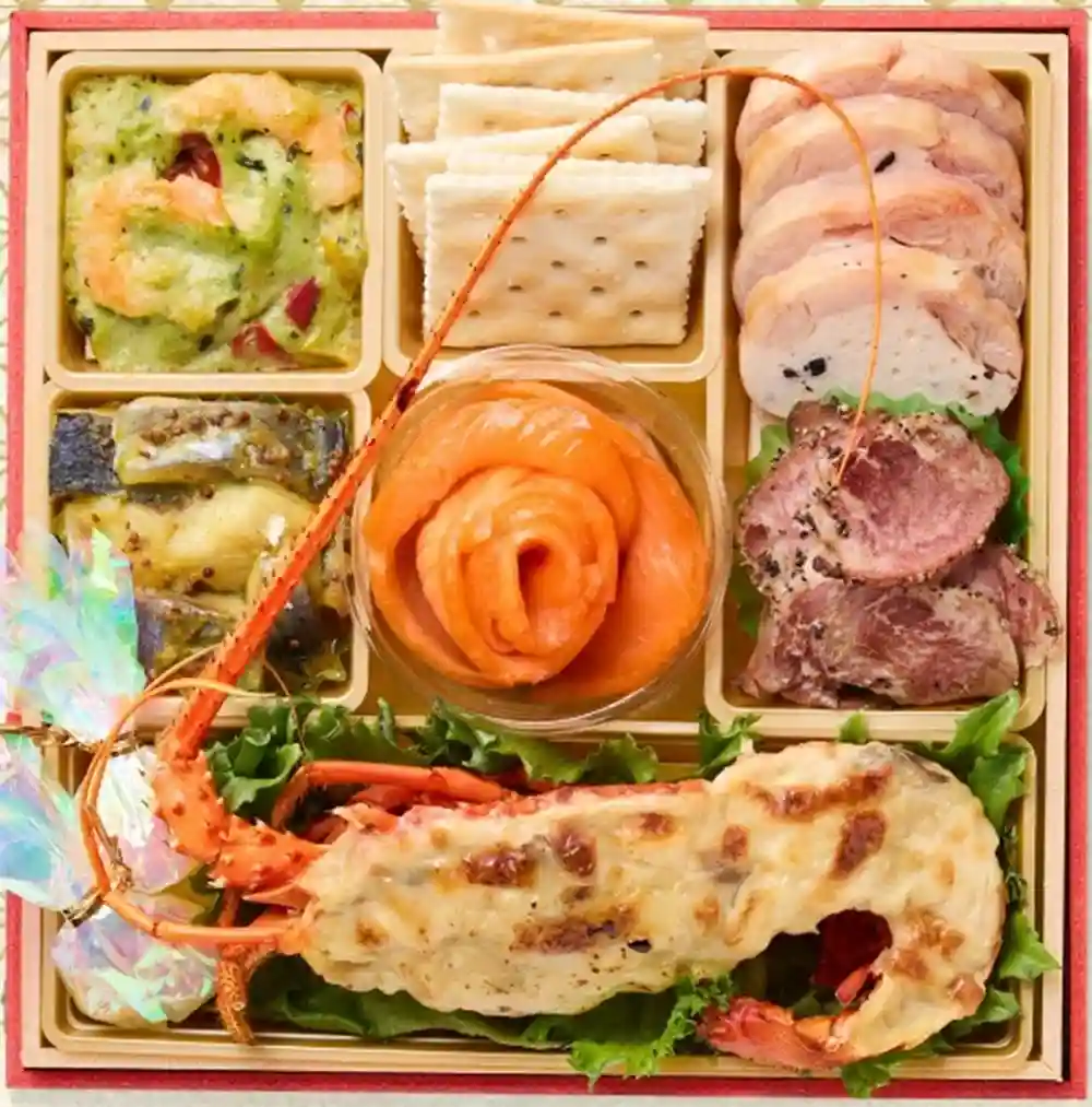 板前魂の御節「六段重」2025年御重４ズーム