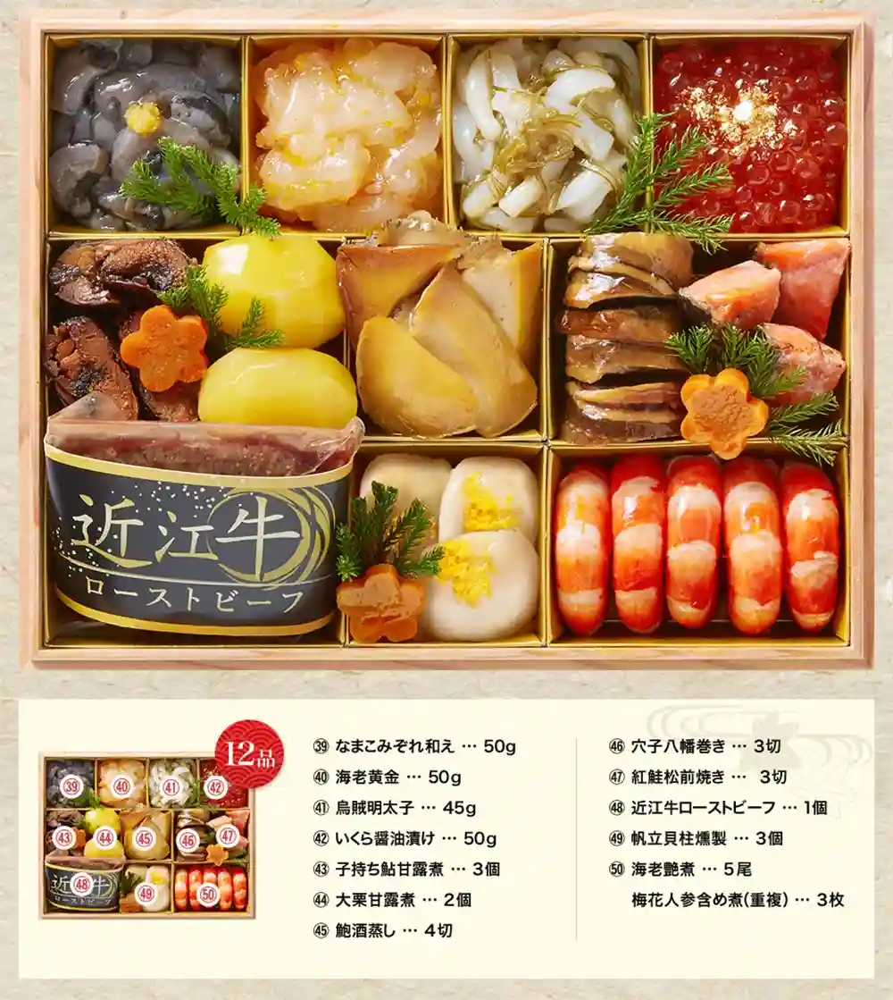 岩本の御節「冠寿」2025年御重3