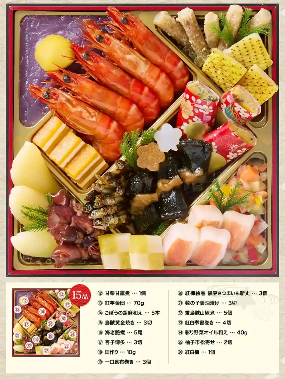 岩本の御節「極」2025年御重２