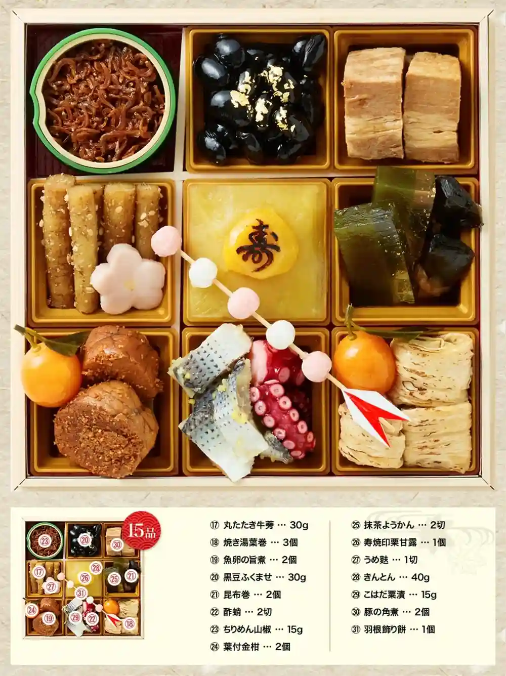 京のむらの御節「昔ながらの京おせち」2025年御重2