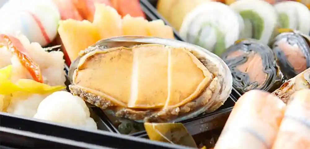 野むら山荘の御節「歳徳仁」2025年ズームアップ1