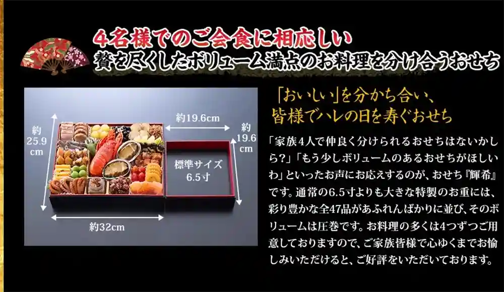 遠音近音の御節「輝希」2025年こだわり３
