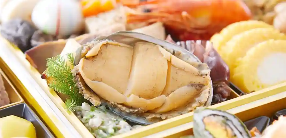 奥城崎シーサイドホテルの御節「渚沙」2025年ズームアップ1