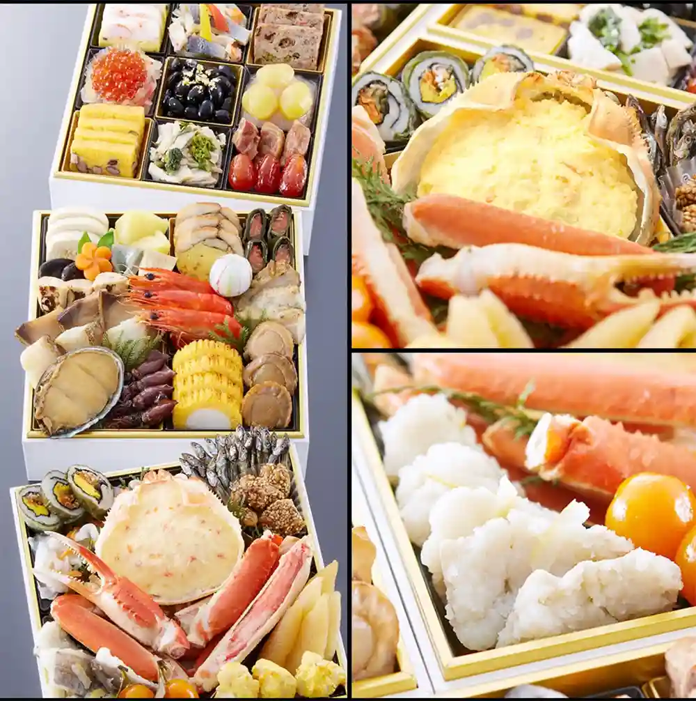 奥城崎シーサイドホテルの御節「渚沙」2025年ズームアップ2