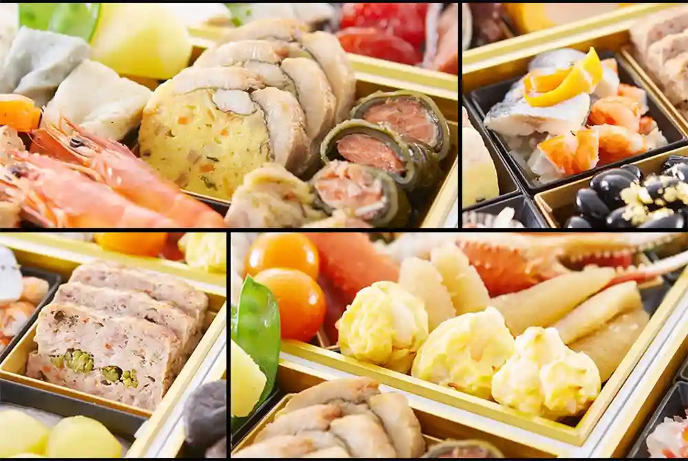 奥城崎シーサイドホテルの御節「渚沙」2025年ズームアップ3