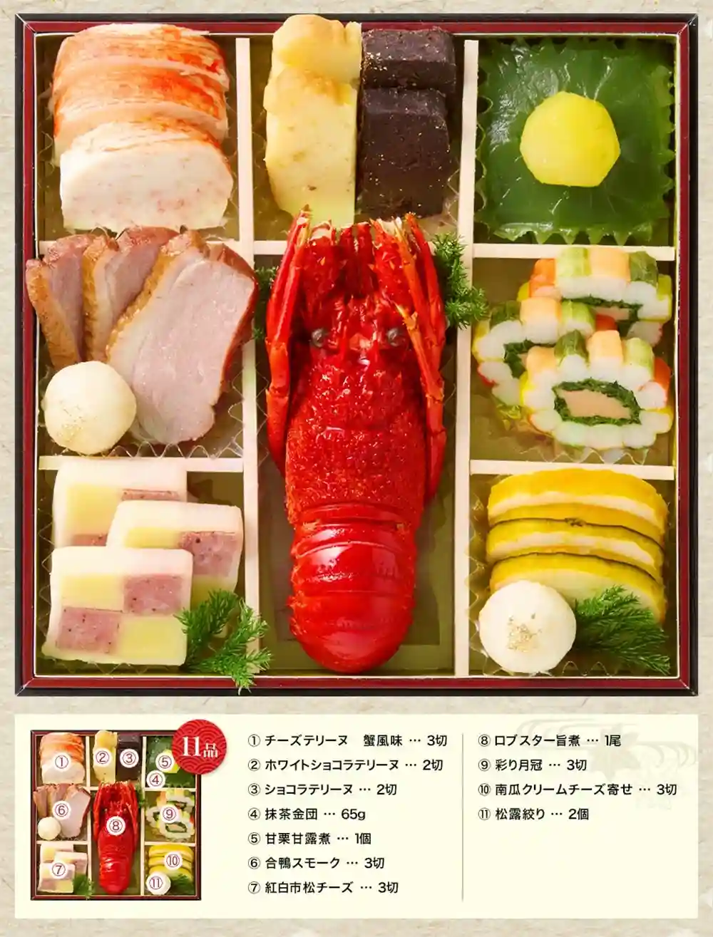 笹岡の御節「恵福」2025年御重１