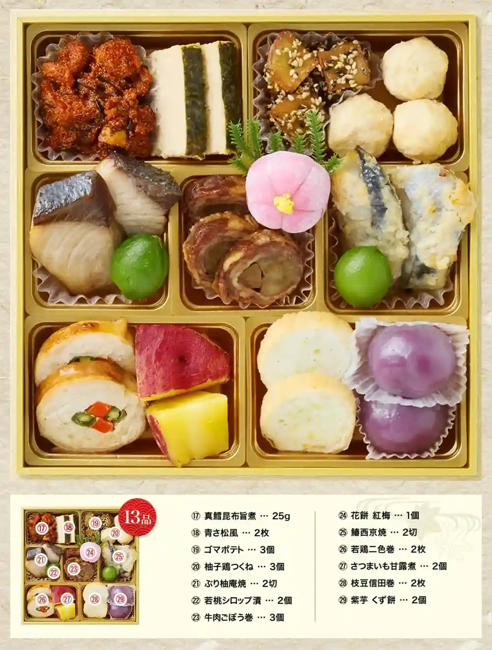 水簾の御節「瑞兆」2025年御重2