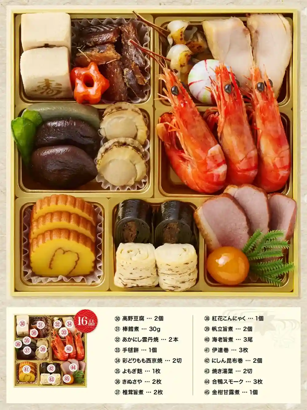 水簾の御節「瑞兆」2025年御重3