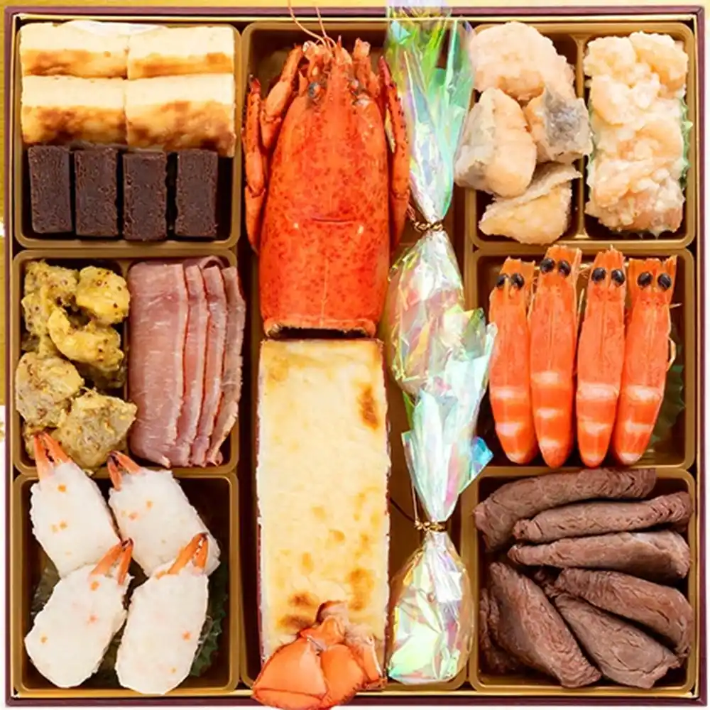 博多久松の御節「Akasaka」2025年御重１ズーム