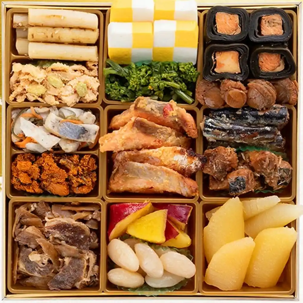 博多久松の御節「千代」2025年御重２ズーム