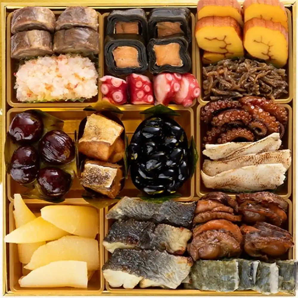 博多久松の御節「大名」2025年御重３ズーム