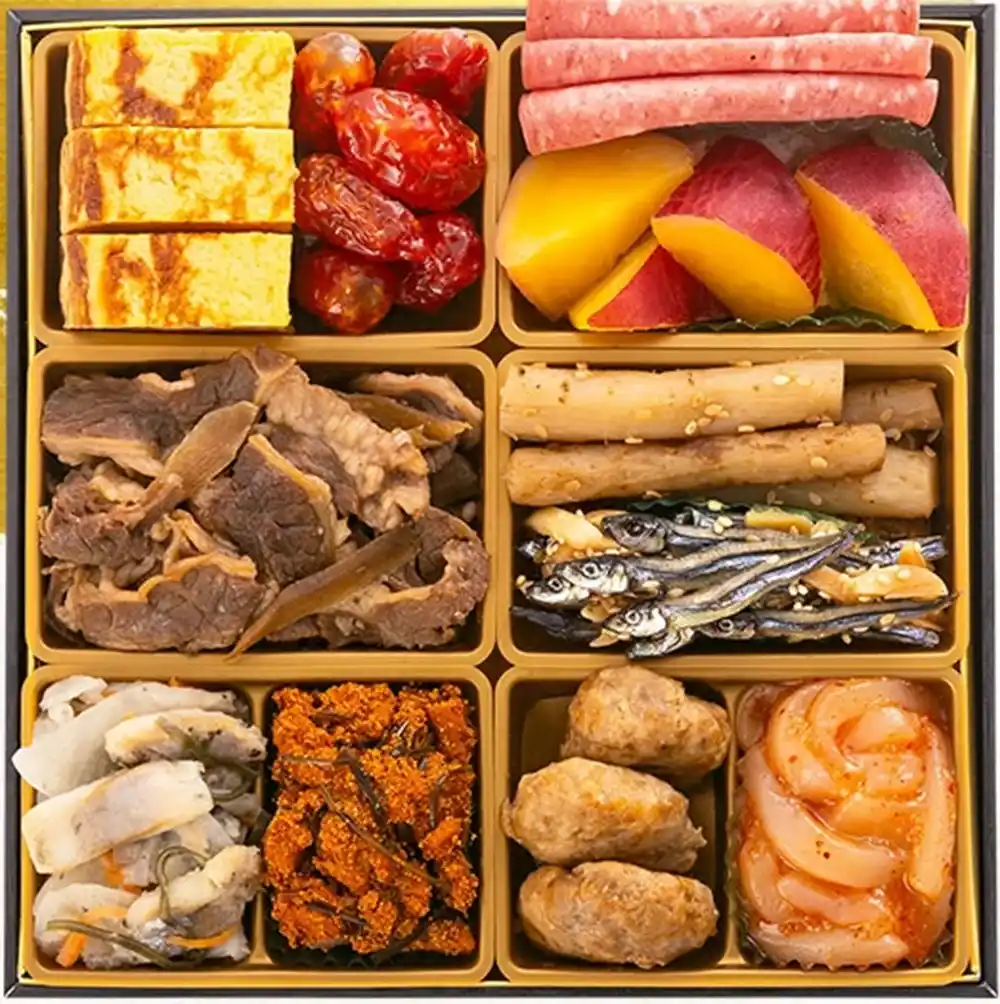 博多久松の御節「舞鶴」2025年御重２ズーム