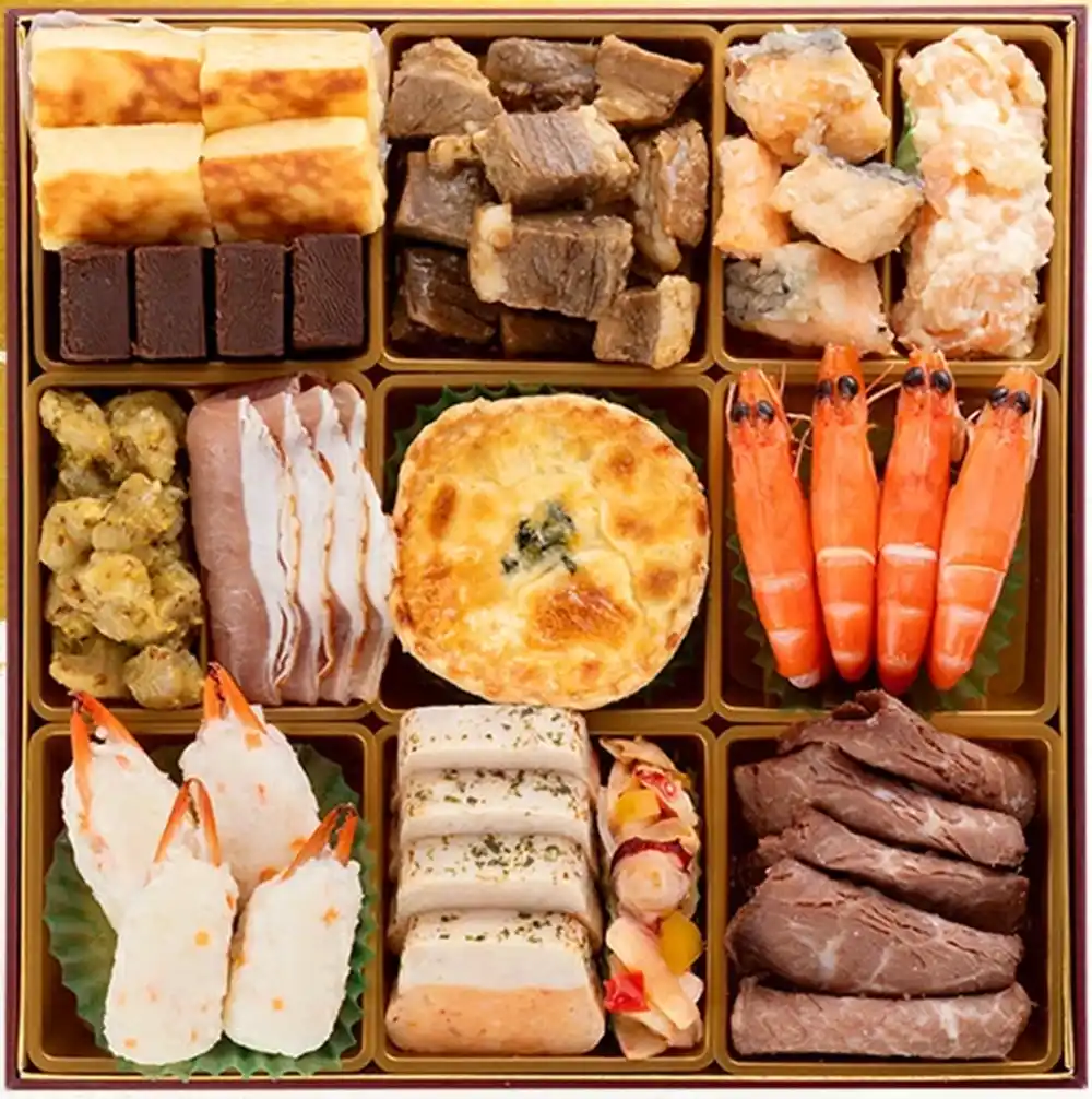 博多久松の御節「Miyabi Akasaka」2025年御重１ズーム