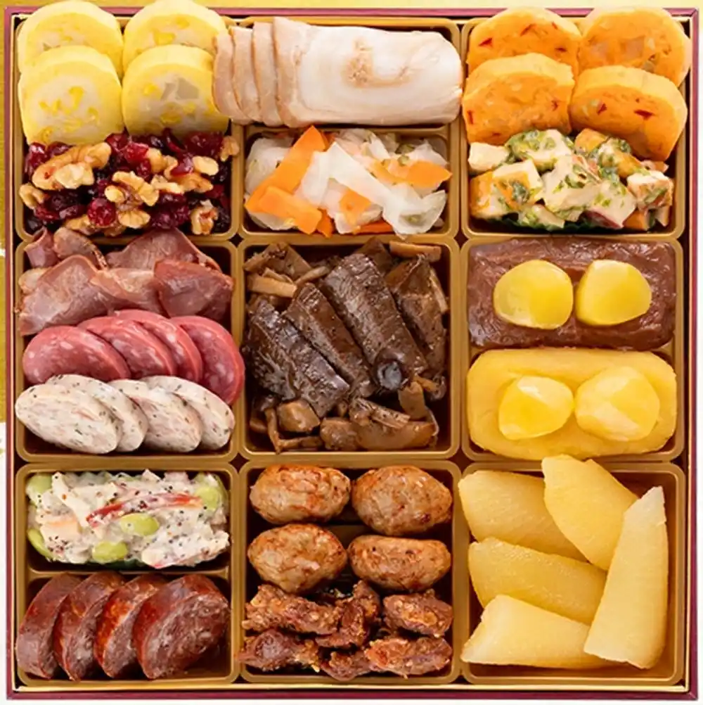 博多久松の御節「Miyabi Akasaka」2025年御重２ズーム