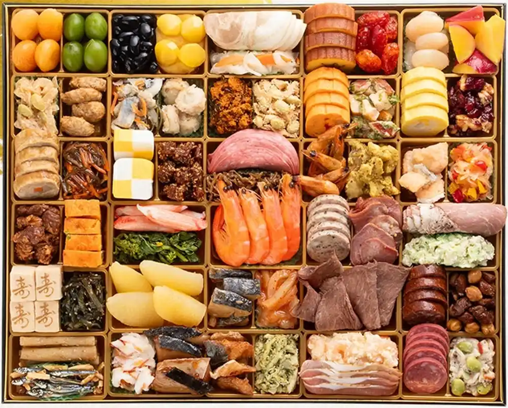 博多久松の御節「西新」2025年御重ズーム