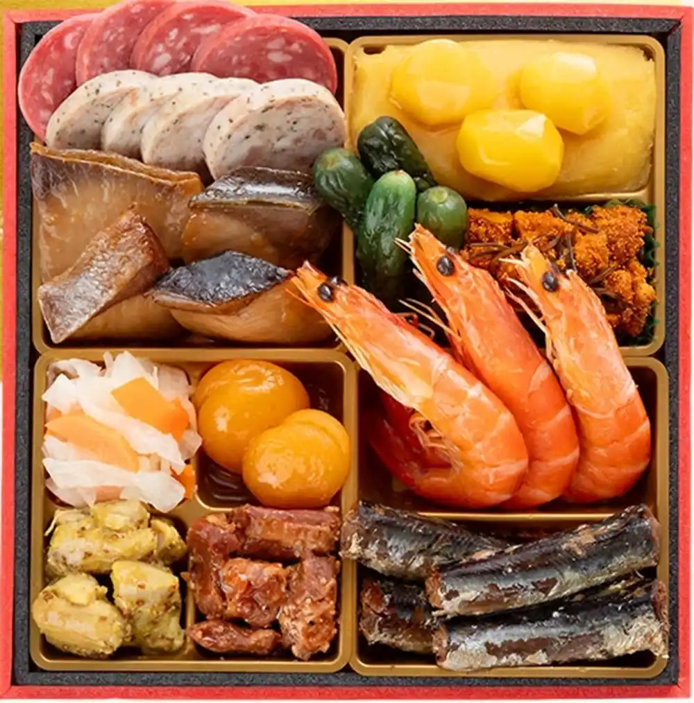 博多久松の御節「六本松」2025年御重１ズーム