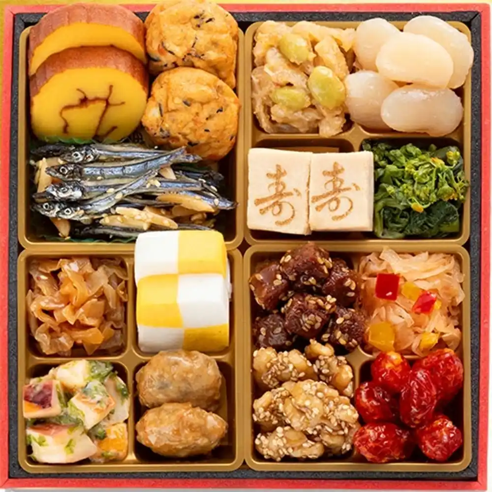 博多久松の御節「六本松」2025年御重２ズーム