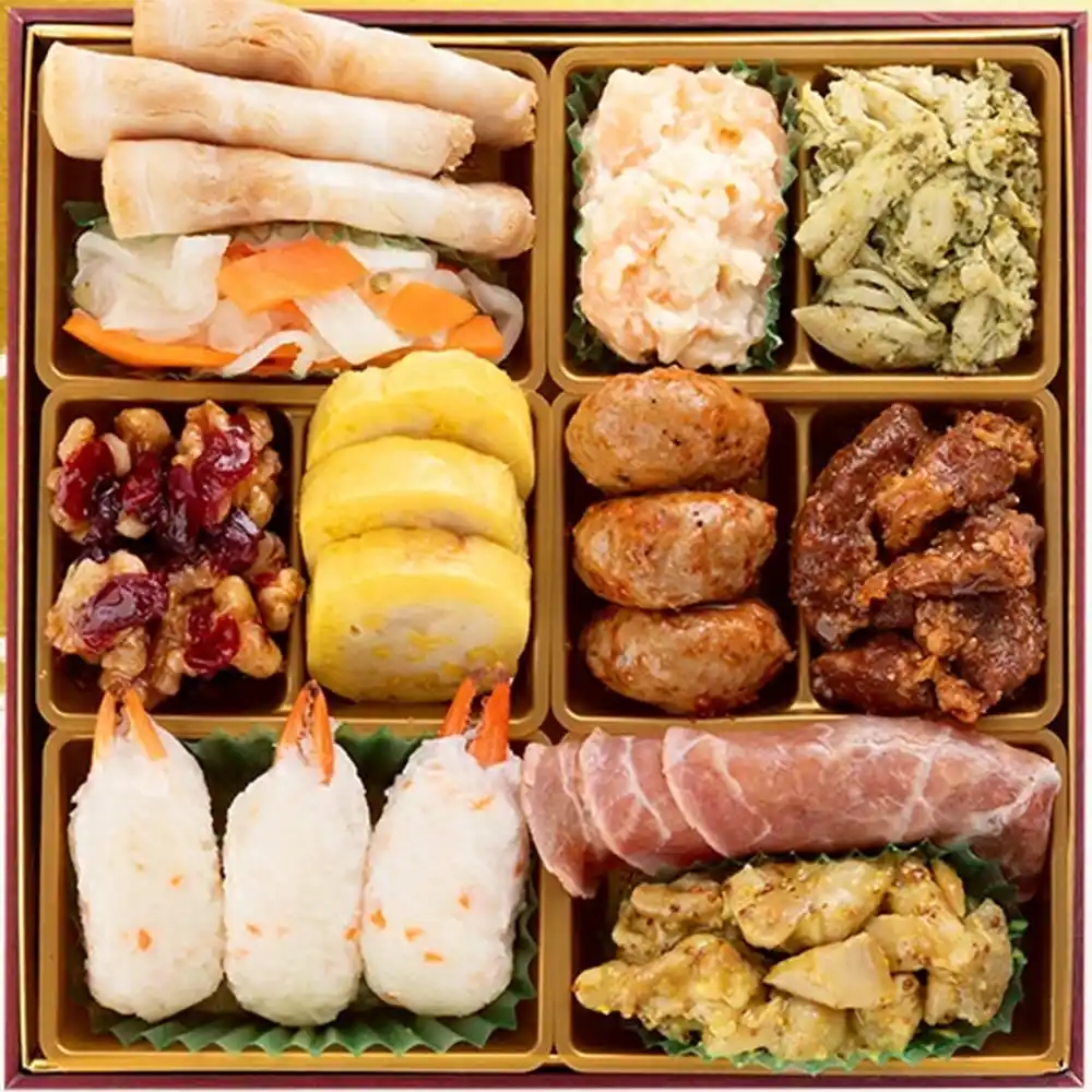 博多久松の御節「Sakurazaka」2025年御重２ズーム