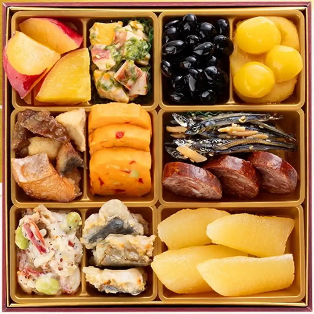 博多久松の御節「Sakurazaka」2025年御重３ズーム