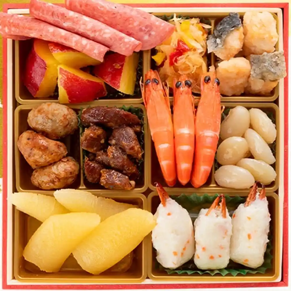 博多久松の御節「白鳥」2025年御重１ズーム