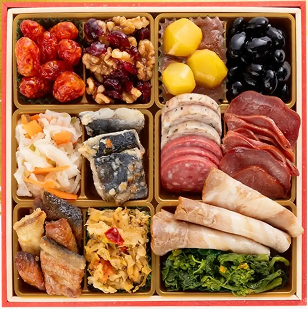 博多久松の御節「白鳥」2025年御重２ズーム