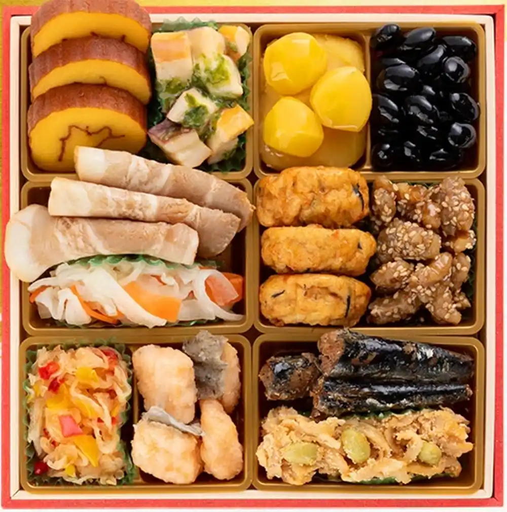 博多久松の御節「高羽」2025年御重２ズーム