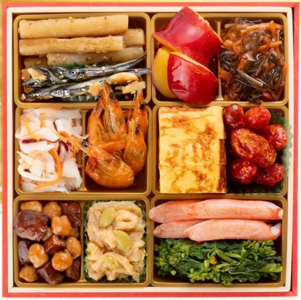 博多久松の御節「高羽」2025年御重３ズーム