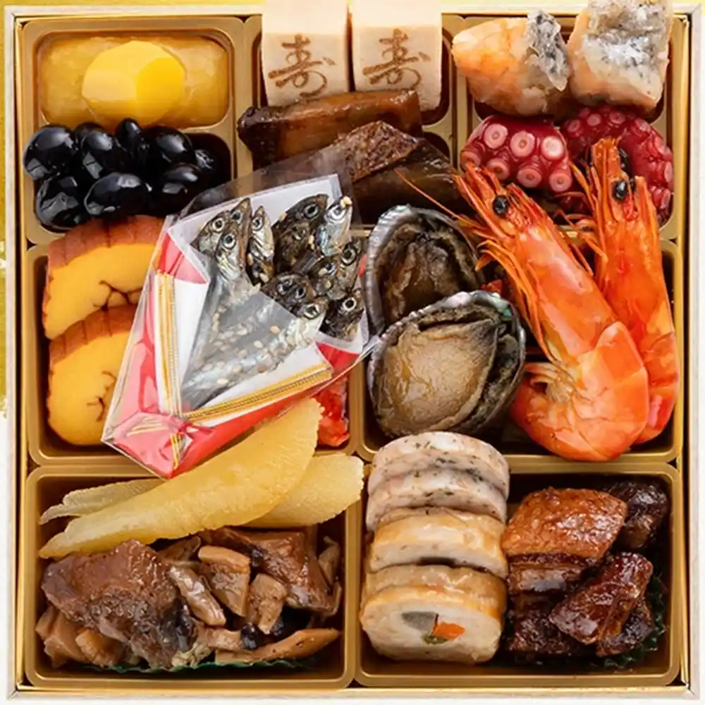 博多久松の御節「高宮」2025年御重ズーム