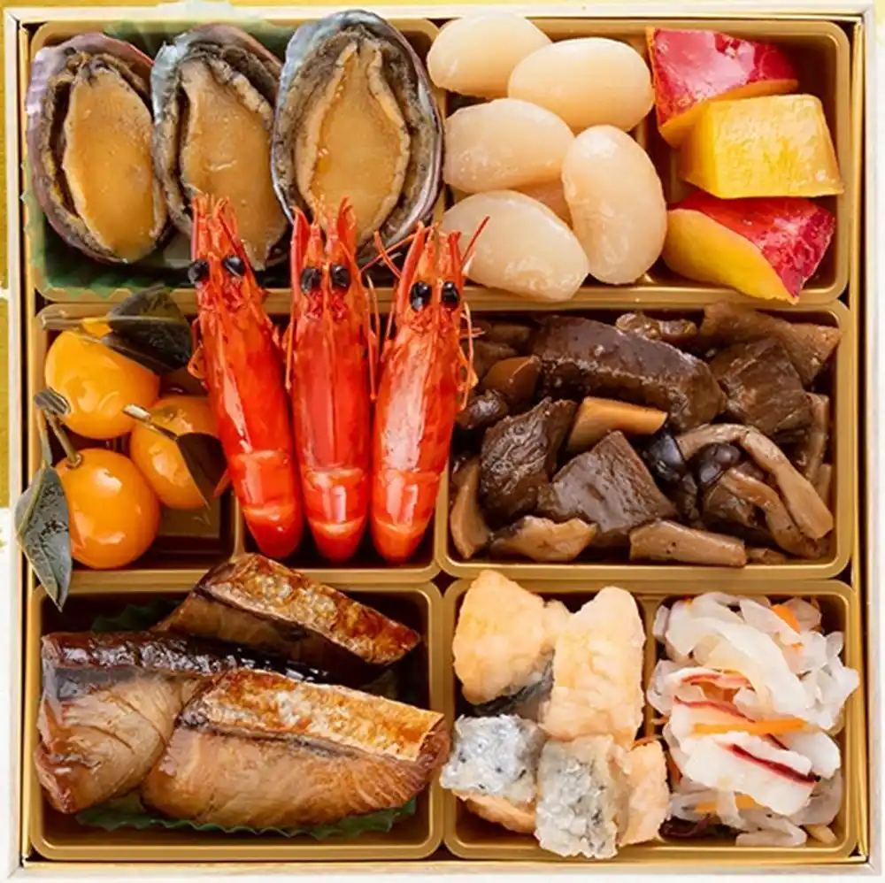 博多久松の御節「高砂」2025年御重１ズーム