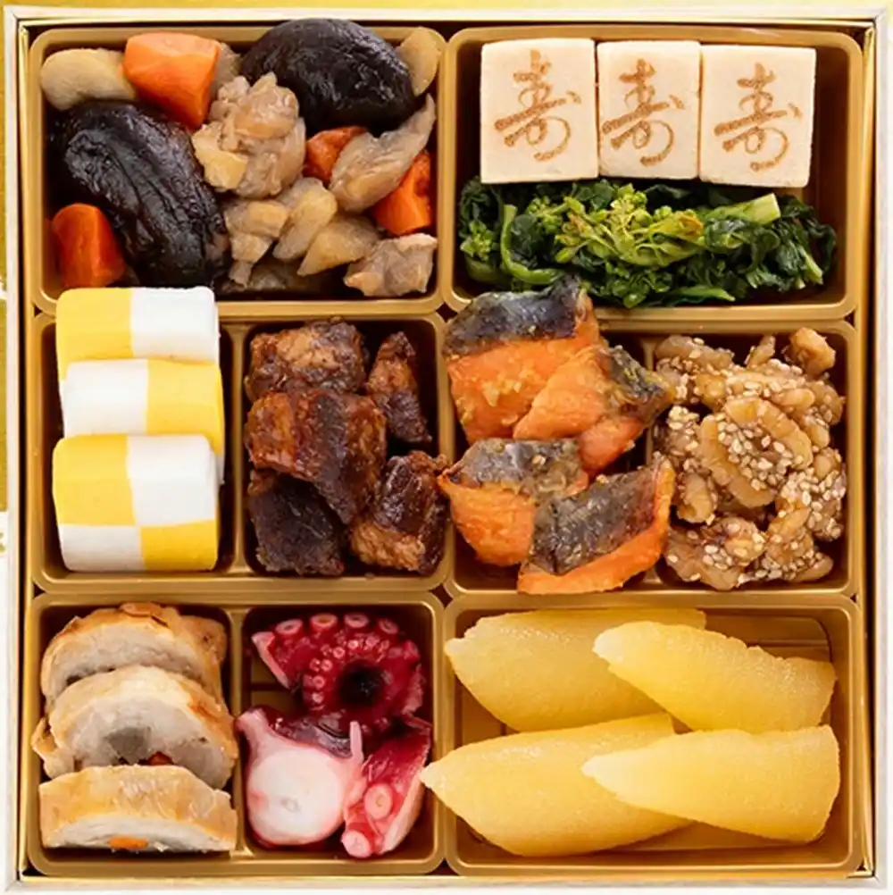 博多久松の御節「高砂」2025年御重２ズーム