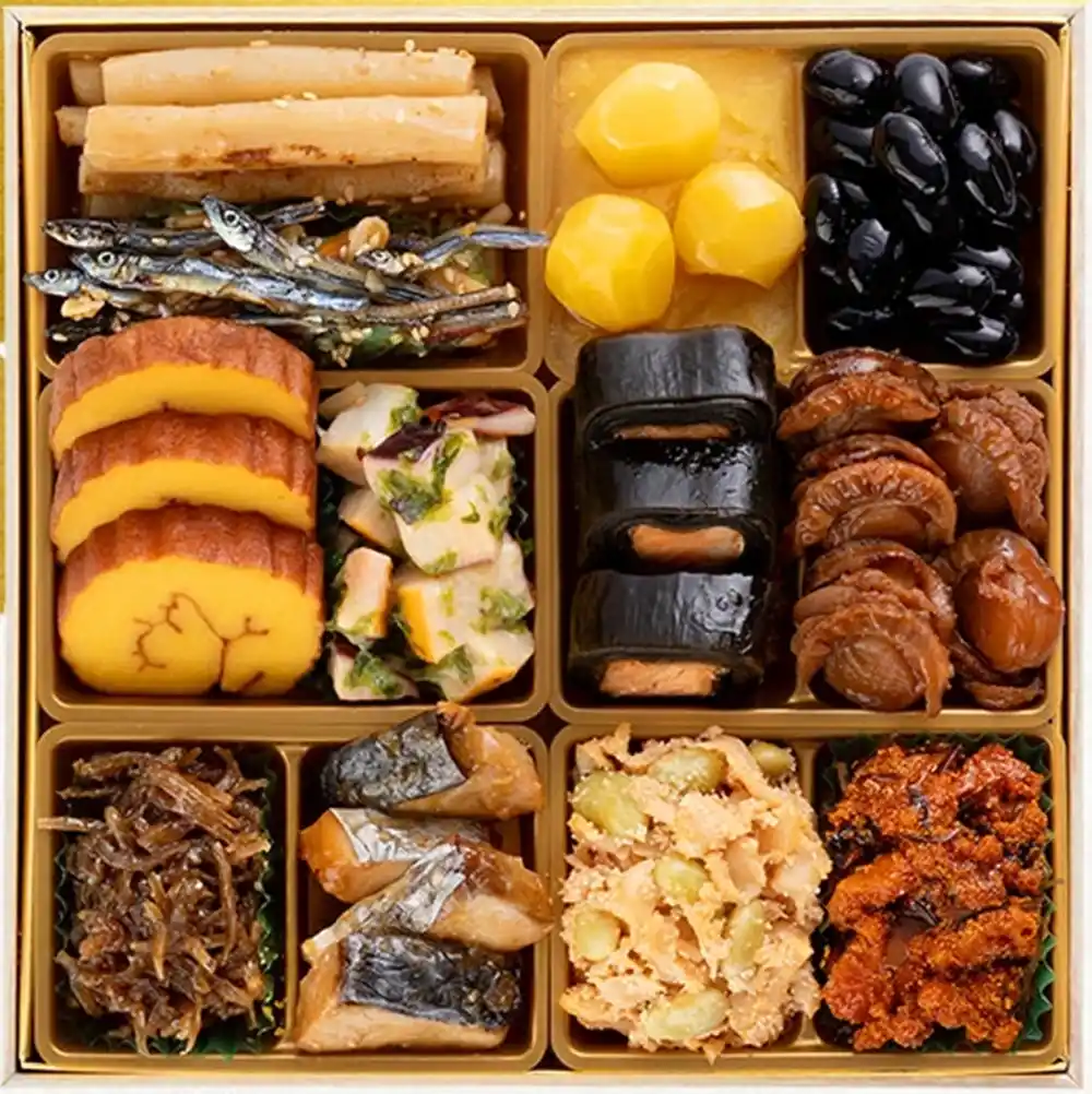 博多久松の御節「高砂」2025年御重３ズーム