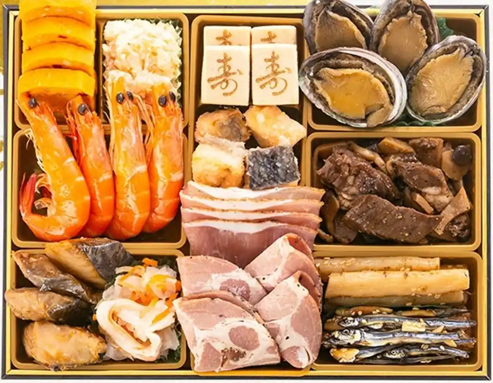 博多久松の御節「照葉」2025年御重１ズーム