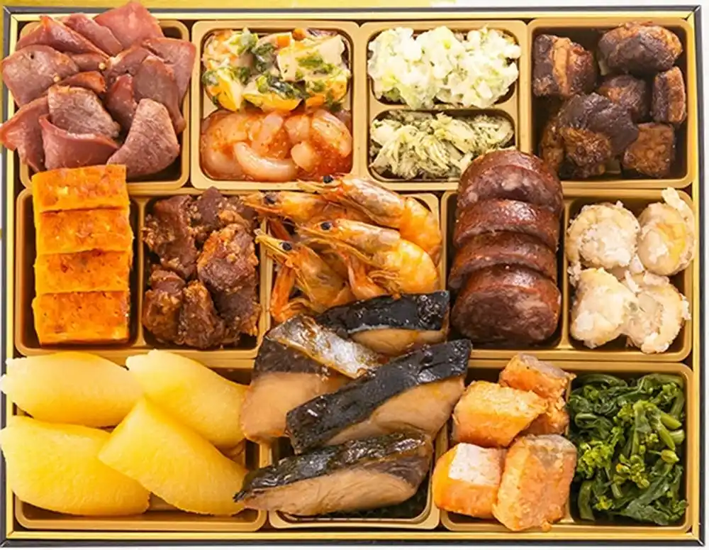 博多久松の御節「照葉」2025年御重２ズーム