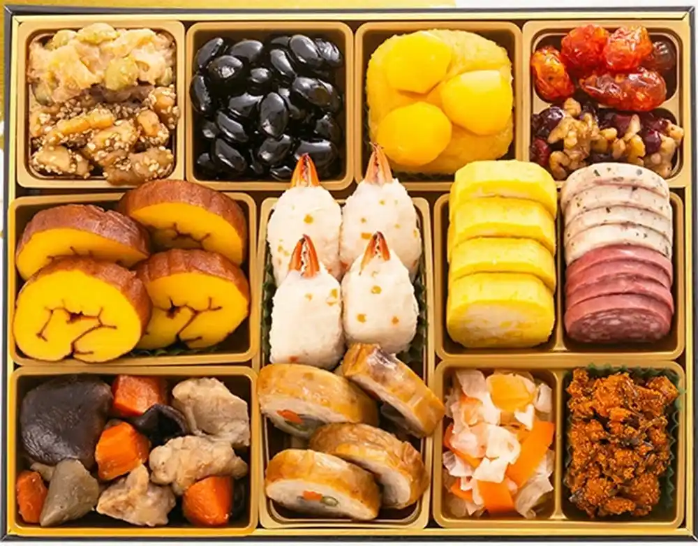 博多久松の御節「照葉」2025年御重３ズーム