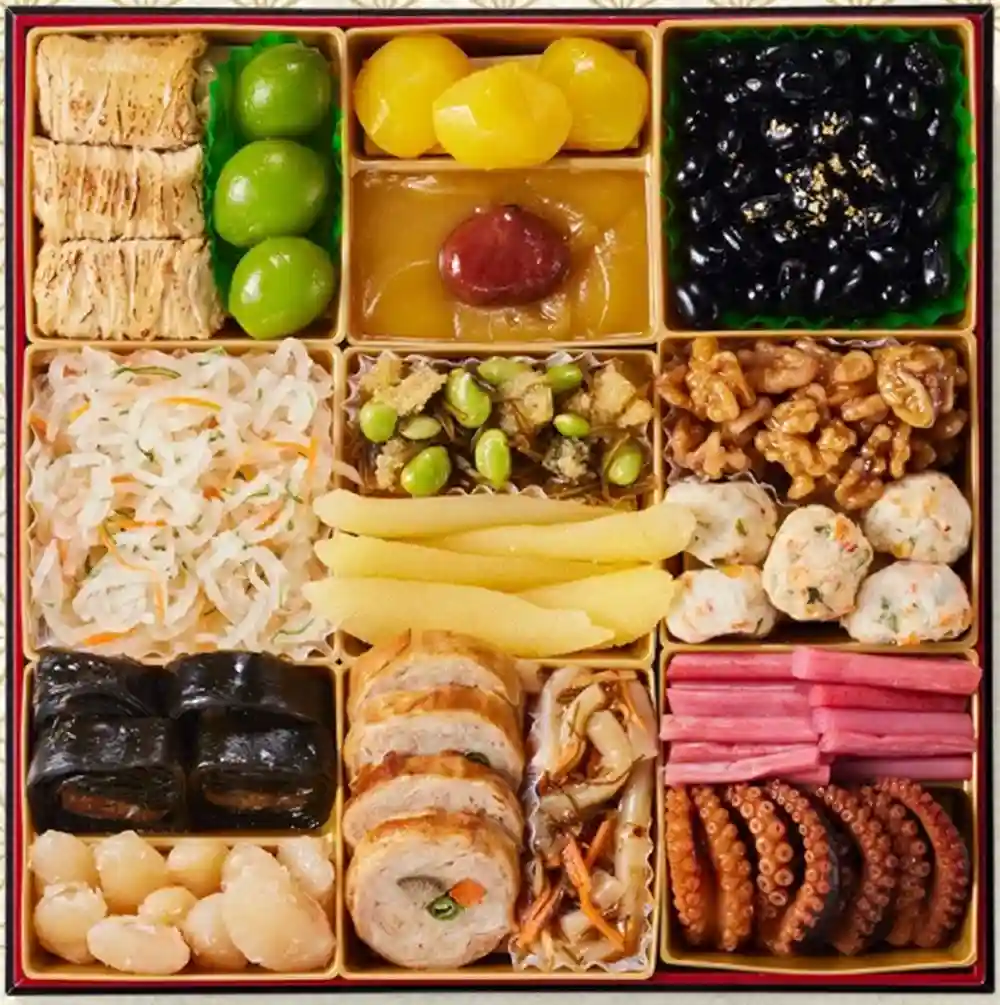 板前魂の御節「富士」2025年御重３ズーム