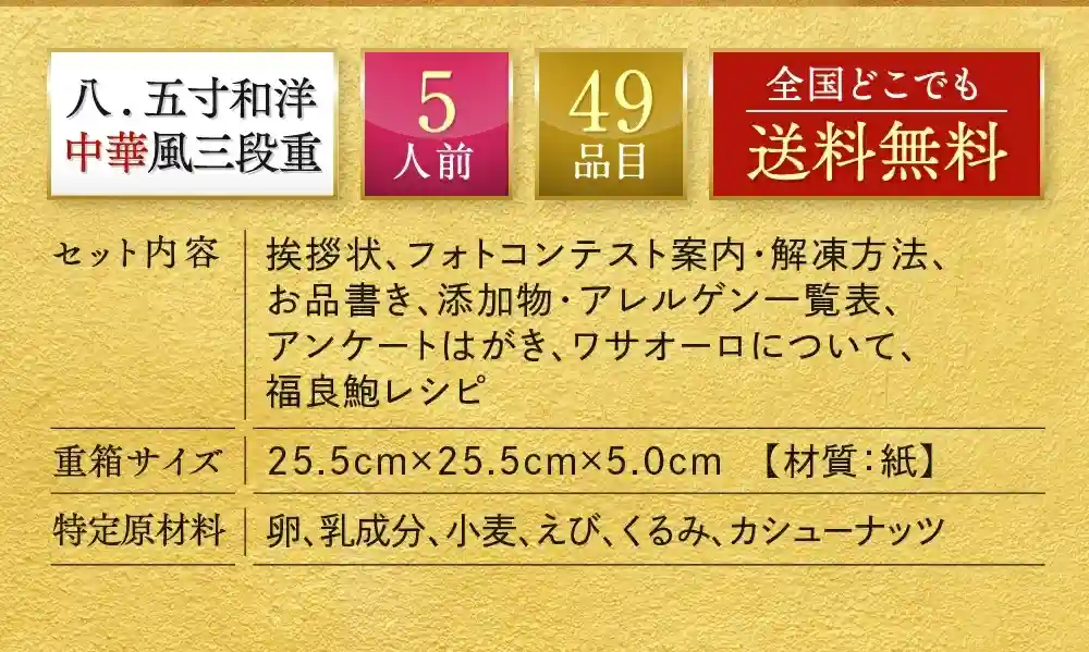 板前魂の御節「朱雀」2025年説明