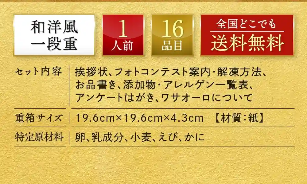 板前魂の御節「やわらかおせち一段重」2025年説明