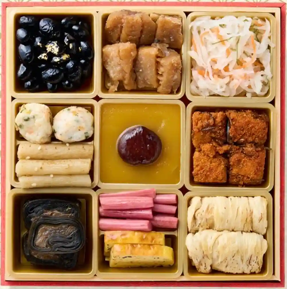 板前魂の御節「やわらかおせち三段重」2025年御重３ズーム