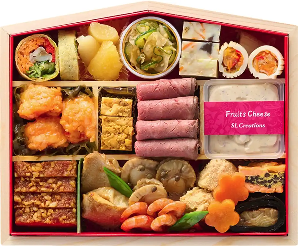 SL Creationsの御節「絵馬 和風二段」2025年御重２